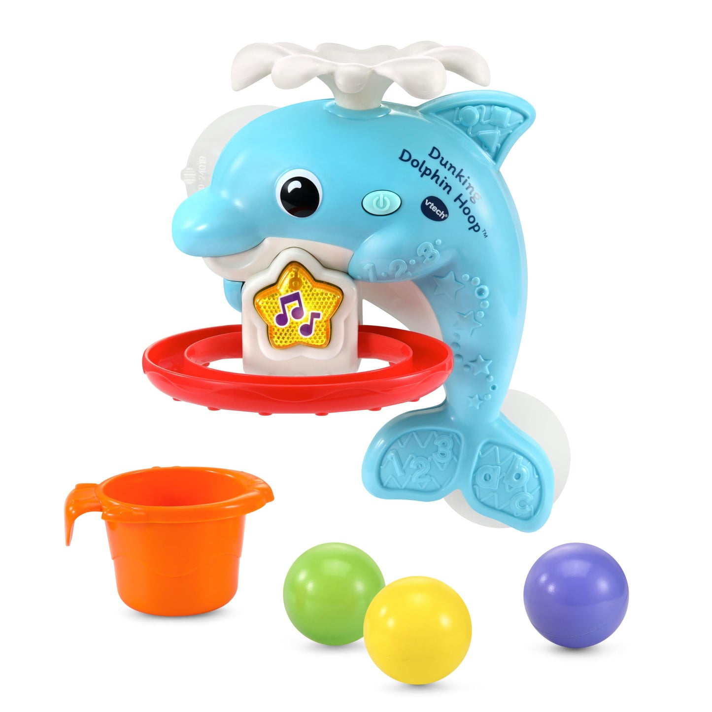 VTech Dunking Dolphin Hoop Bath Toy for Toddlers
