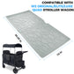 Myvikcar All Weather Mat For W2 Series, 30X16 Inch Stroller Wagon Accessory For Wonderfold (Grey, W2)