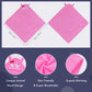 Michley Animal Face Hooded Baby Towel Cotton Bathrobe For Boys Girls 0-6 Year Pink