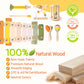 Musical Instruments 7PCS Baby Musical Toys for 18M+ Toddler Toys for 2 3 Years Old Boy Girl Wooden Xylophone Maraca Trumpet Ratt