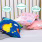 Toddler Pillow with 100% Organic Cotton Pillowcase 14x19, Cottonblue Kids Bedding Pillow for Sleeping, Machine Washable, Boys Pi