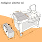 5 In 1 Baby Crib,Baby Bassinet, Bedside Cribs, Pack And Play With Changing Table, Portable Travel Bedtoys & Music Box,Mattress F