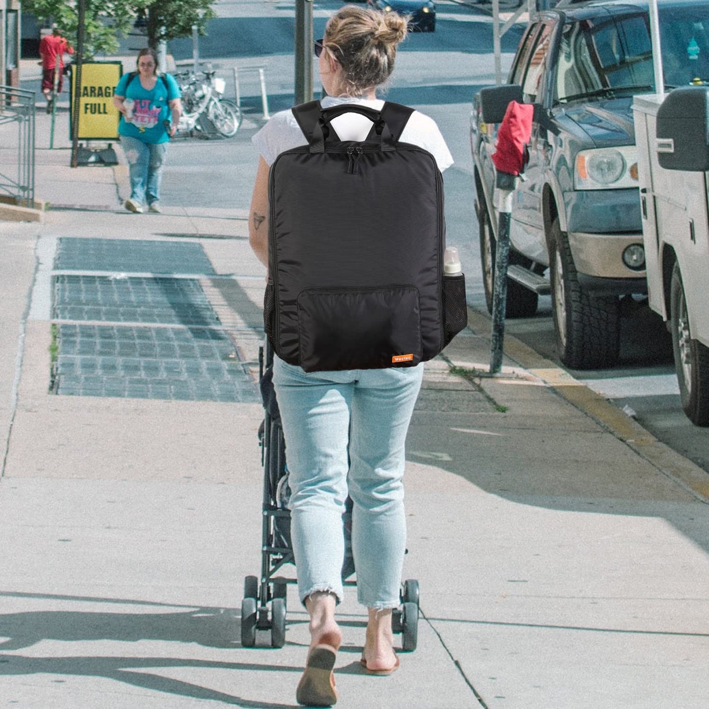 Mactso Stroller Travel Bag Compatible With Gb Pockit And Gb Pockit Air Plus All Terrain, Lightweight Stroller Travel Backpack Fo