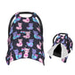 Muishi Llama with A Bows Baby Car Seat Canopy Nursing Cover for Newborn Car Seat Breastfeeding Covers Blanket Newborn Shower Gif