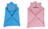 CTMKIDS Baby Wrap with Cap for Kids 74x74 cm  Blue & Pink