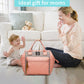 Beaulyn Small Diaper Bag Backpack, Mini Diaper Tote & Portable Crossbody Backpack With Insulated Pocket