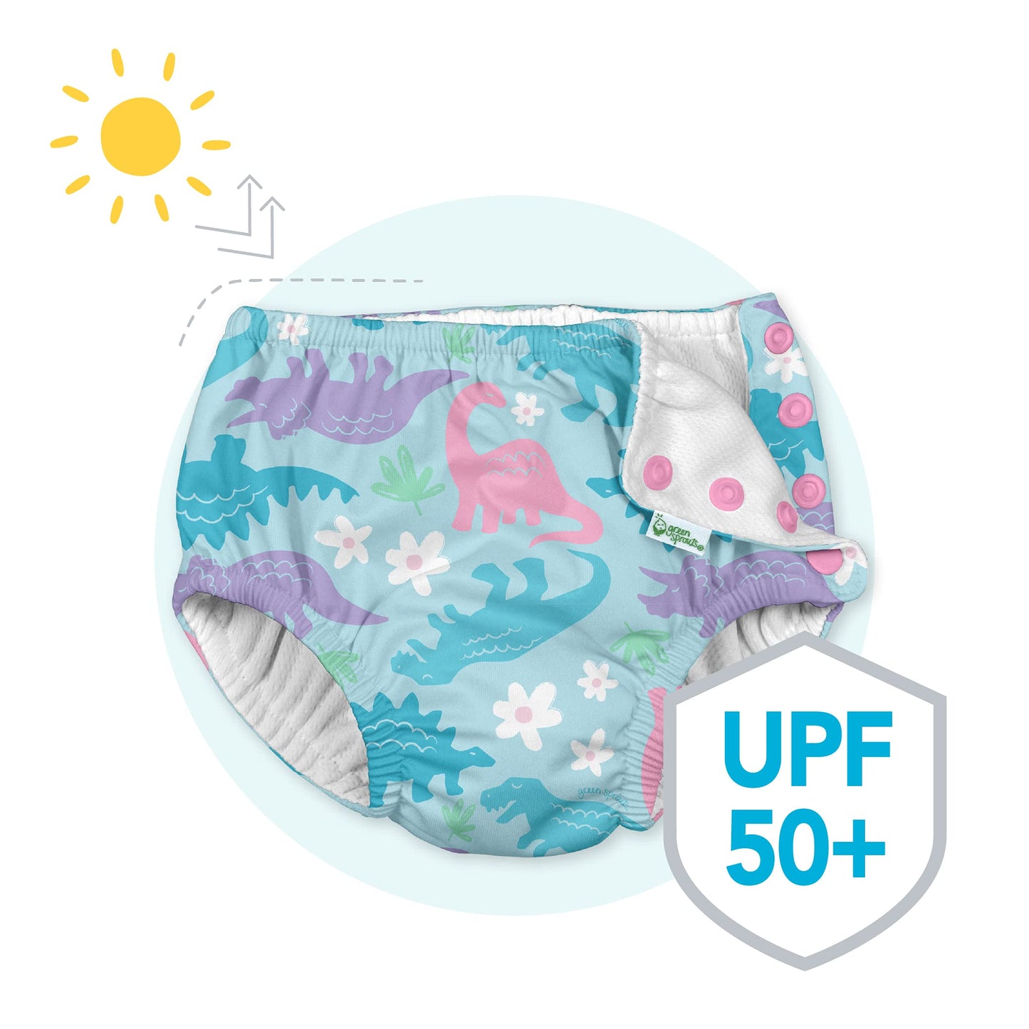 i Play Unisex Swim Diaper Navy Solid-24 Months