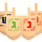 Izzy 'N' Dizzy Hanukkah Dreidels - Wooden Dreidel - 10 Pack Medium