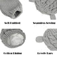 Fynnsure Baby Hat Glove Set Soft Newborn Mittens Baby Girl Boys Knitted Toddler Cap Infant Winter Beanie Mitten Sets Gray S