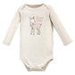 Hudson Baby Unisex Baby Cotton Long-Sleeve Bodysuits, Enchanted Forest, 0-3 Months