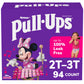 Pull-Ups Girls' Potty Training Pants, Size 2T-3T Training Underwear (16-34 Lbs), 94 Count