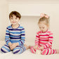 Vaenait Baby Kids Junior 100% Cotton Sleepwear Pajamas 2Pcs Set Tiedye-Bluenavy-244 M