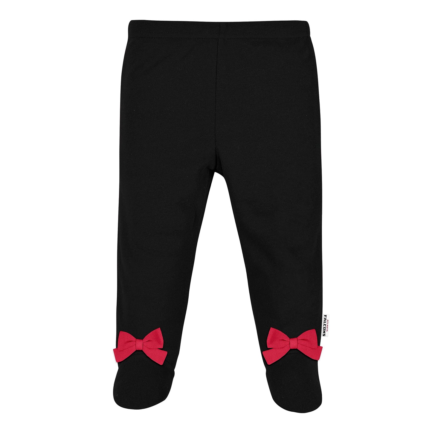 Nfl Baby Girls' 3Pc Bodysuit, Footed Pant, & Cap Set, Atlanta Falcons, 0-3 Months