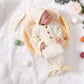 Morygooder Newborn Cotton Nightgowns Neutral Knotted Sleeper Baby Coming Home Outfit (White,0-6 Months)