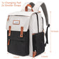 Frank Mully Diaper Bag Backpack Large Multifunction Travel Baby Bag For Mom Dad Black White