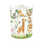 HUUMONSS Giraffes Baby Laundry Hamper with Handle Collapsible Clothes Kids Storage Basket Elephants Boys Girls Gift Toy Box Bin 