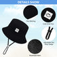 Cooraby 4 Pack Baby Sun Hat Breathable Smile Bucket Hat Toddler Sun Protective Bucket Hat Adjustable Cap For Baby Girl Boy (0-6