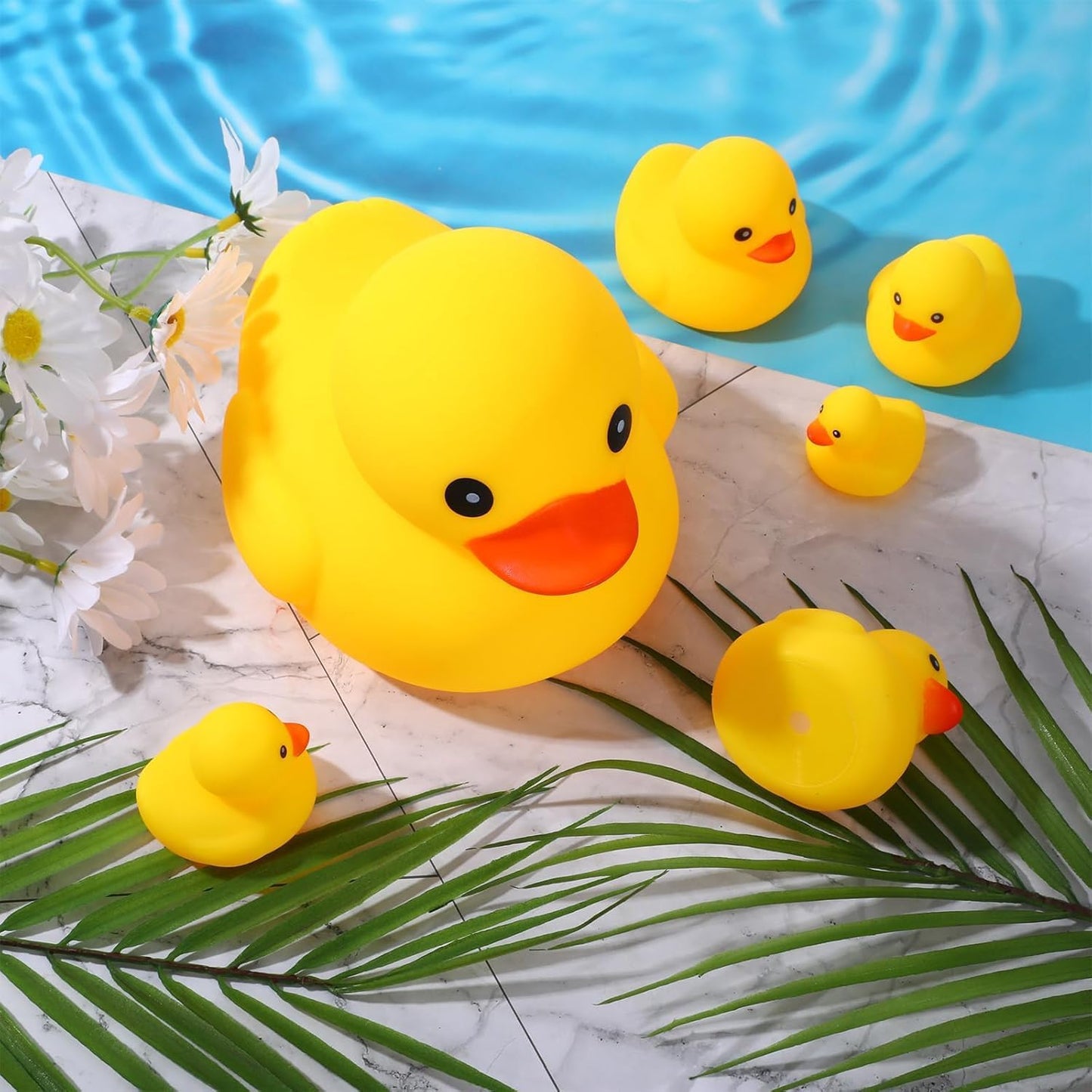 XL Jumbo Large Rubber Duck Bath Toy - No Hole Giant Duck, Waterproof Big Duckie Baby Shower Water Toy Without Hole for Kids Home