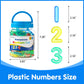 Odoorgames 48 Pcs Translucent Numbers - Light Table Toys, Manipulatives and Accessories for Enhanced Learning & Fun