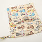 Sigzagor Medium Wet Dry Bag Baby Cloth Diaper Nappy Insert Bag Reusable Washable With Two Zippered Pockets (Cats)