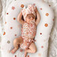 Muslin Baby Lounger Cover, Soft Breathable Newborn Lounger Pillow Cover For Boys Girls Infant (Flower-B)