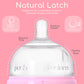 Inttero 9Oz Formula Dispenser Anti-Colic Baby Bottles - 2 Pack/Medium Flow (Modern Pink) - Everyday Baby Essential - Formula Bot