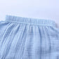 Rukosu Baby Girls Boys Bloomers Newborn Toddler Kids Unisex Cotton Linen Shorts Solid Color Cute Pp Pants Blue 12-24 Months