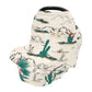 Blueangle Desert Cactus Baby Car Seat Cover Canopy Stretchy Soft Nursing Breastfeeding Cover Multi-Use Breathable Stroller Cover