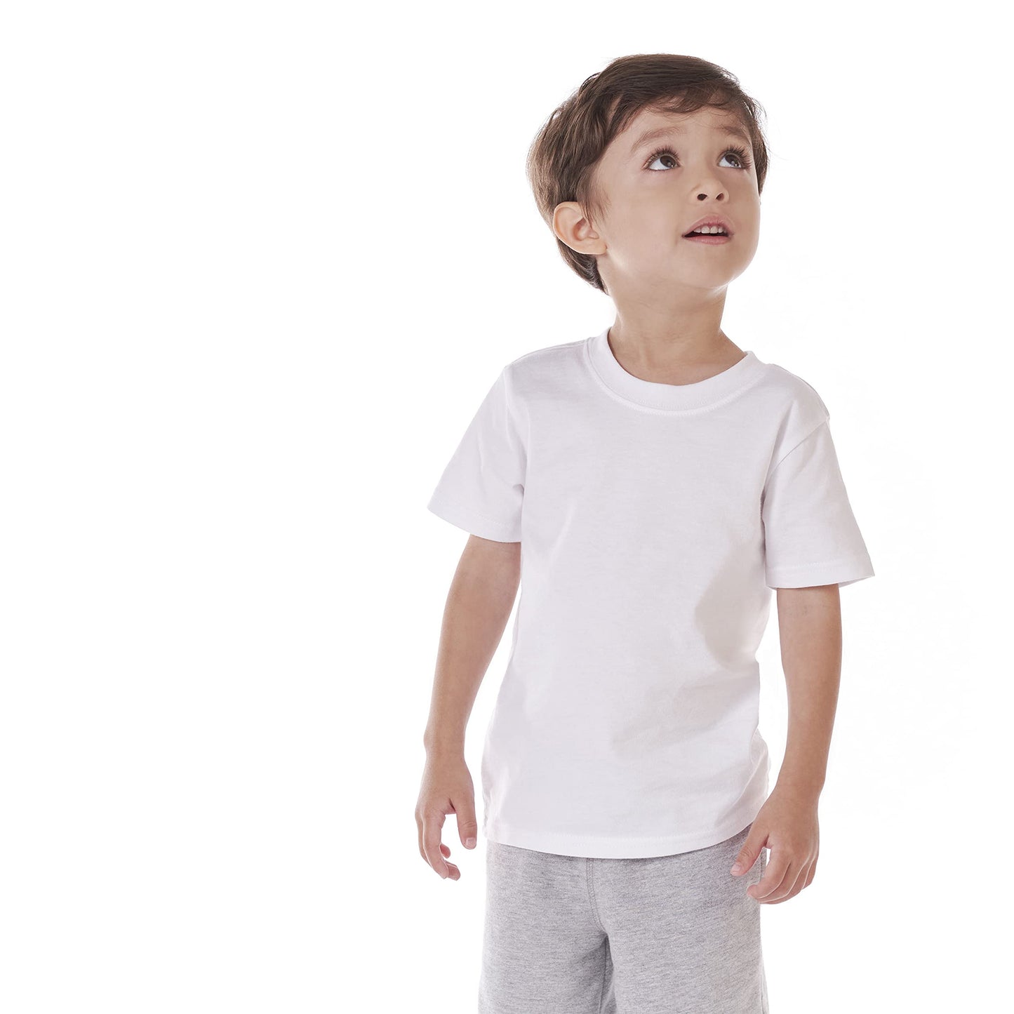Gerber Baby Toddler 5-Pack Solid Short Sleeve T-Shirts Jersey 160 Gsm, Black, 4T