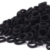 Jollybows 300Pcs Baby Hair Ties Girls Elastic Hair Accessories Small Nylon Hair Bands For Toddler Infant Ponytail Holders 1' Bl