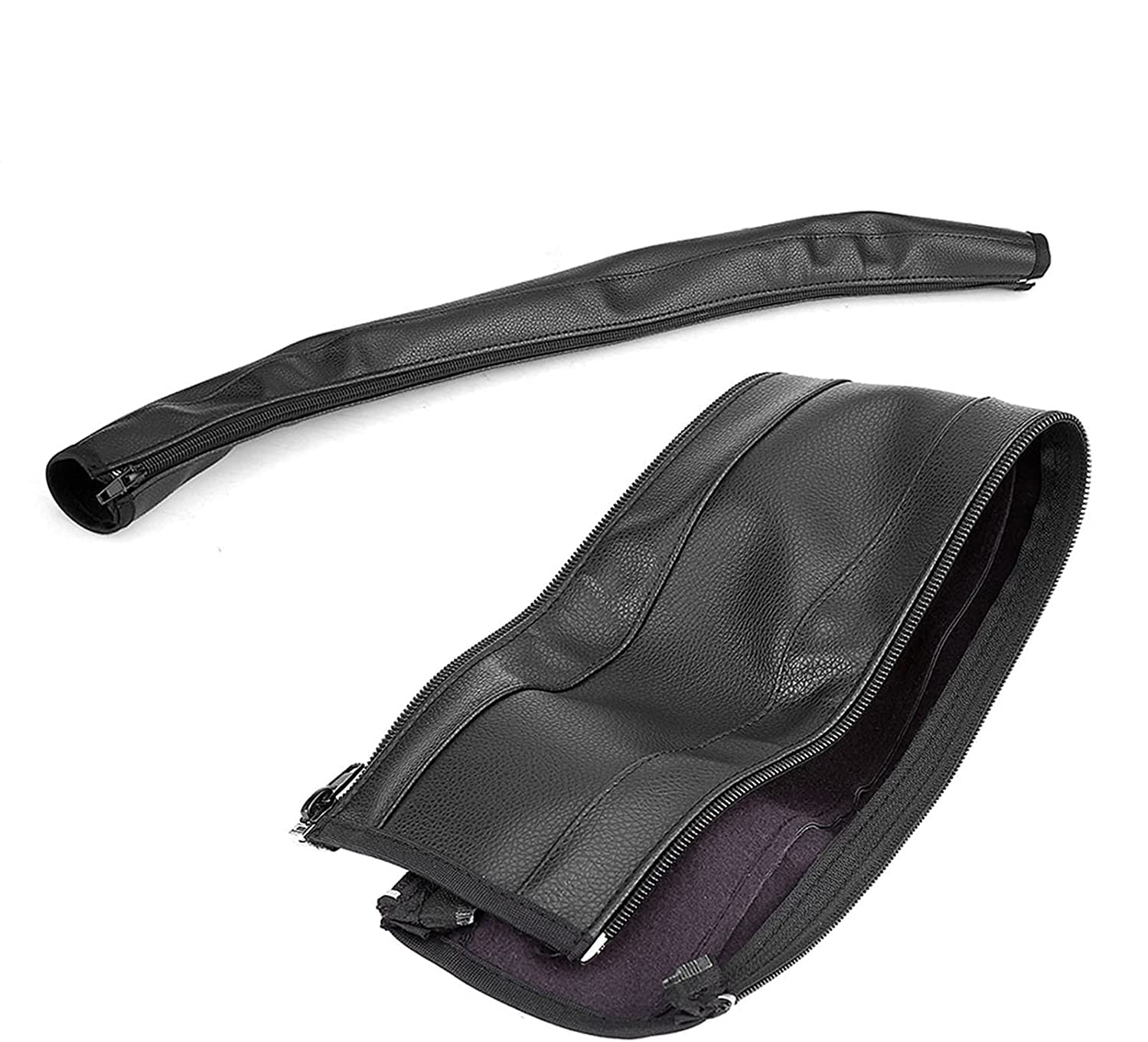 Baby Stroller Handle Cover, Leather Pram Foam Armrest Covers Universal Bumper Pushchair Handlebar Sleeve Removable Grip Bar Repl