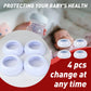 4-Pack Baby Bottle Rings For Philips Avent Natural Bottles, Baby Bottle Replacement Screw Ring Collars, Baby Bottle Nipple Rings