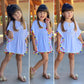 Tiacham Toddler Baby Girls Swimsuit Coverup Beach Dresses Tassels Cover Up Pompom Poncho Rash Guards (White, 2-3T)