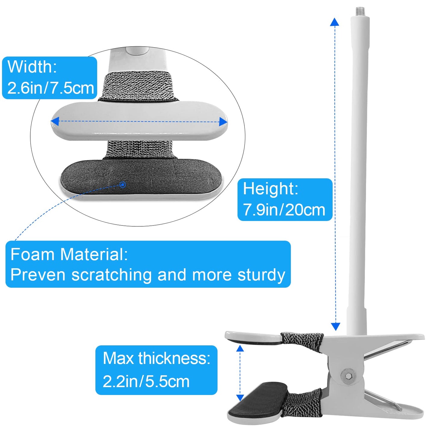 Aoztsun 2 Pack Baby Monitor Mount Compatible With Hellobaby Hb6550 Hb65/Hb66/Hb248,Nanit Pro Smart Baby Monitor & Flex Stand, Fl