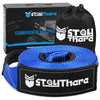 Stay There 3 X 30 Ft Tow Strap, Heavy Duty With 30,000 Lb Capacity-Emergency Towing Rope For Recovery Vechiles-Storage Bag (Blue