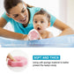 Dancelf Baby Bath Sponge, Natural Cute Shapes Soft Shower Sponges For Bathing, Bathtub Foam For Infants And Toddler, 3Pcs : Blue