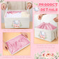 Pickmesh Rectangular Baby Storage Basket With Gift Bags And Ribbons, Baby Shower Storage Collapse Bin With Handles Diy Gift Bask