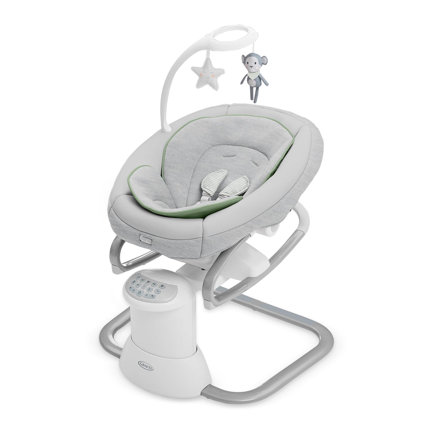Graco Soothe My Way With Removable Rocker, Madden - Versatile Baby Swing & Portable Rocker