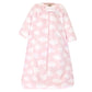 Hudson Baby Unisex Baby Plush Sleeping Bag, Sack, Blanket, Pink Clouds, 18-24 Months