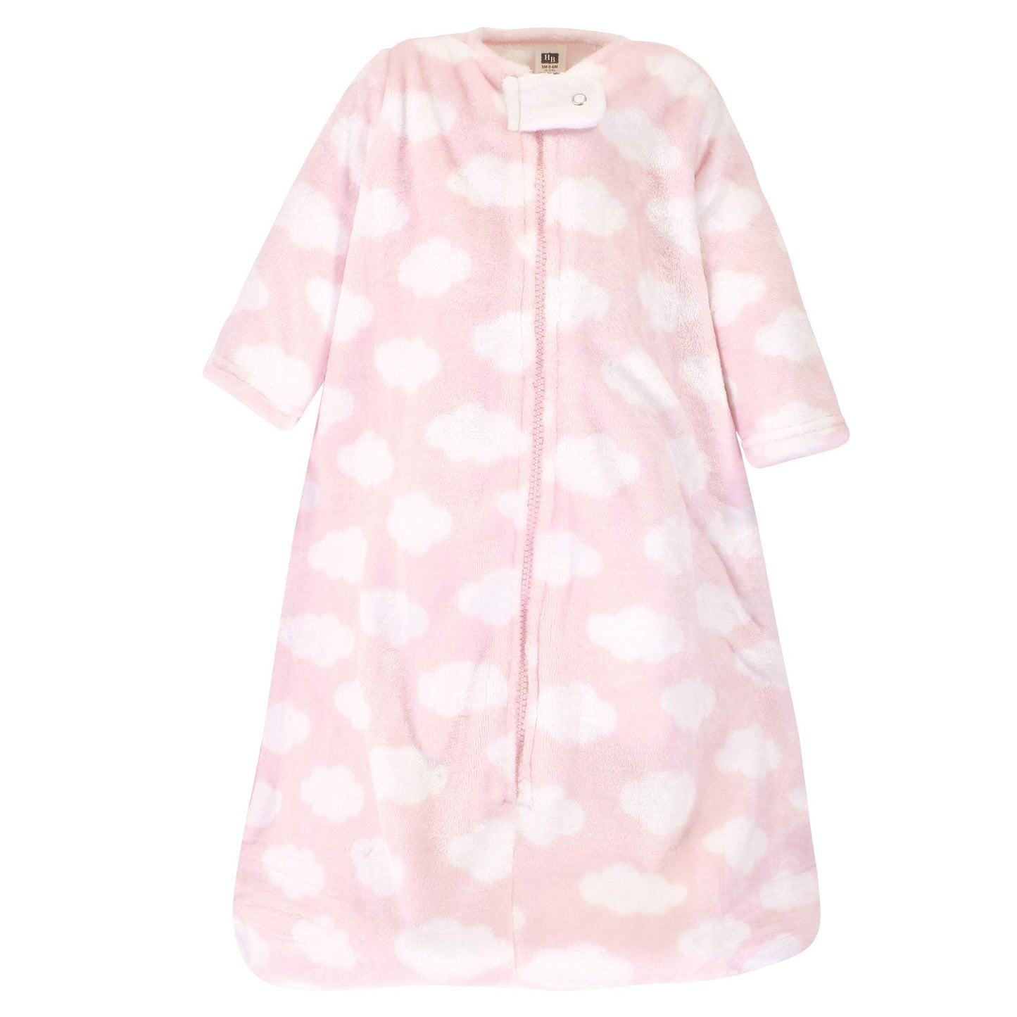 Hudson Baby Unisex Baby Plush Sleeping Bag, Sack, Blanket, Pink Clouds, 18-24 Months