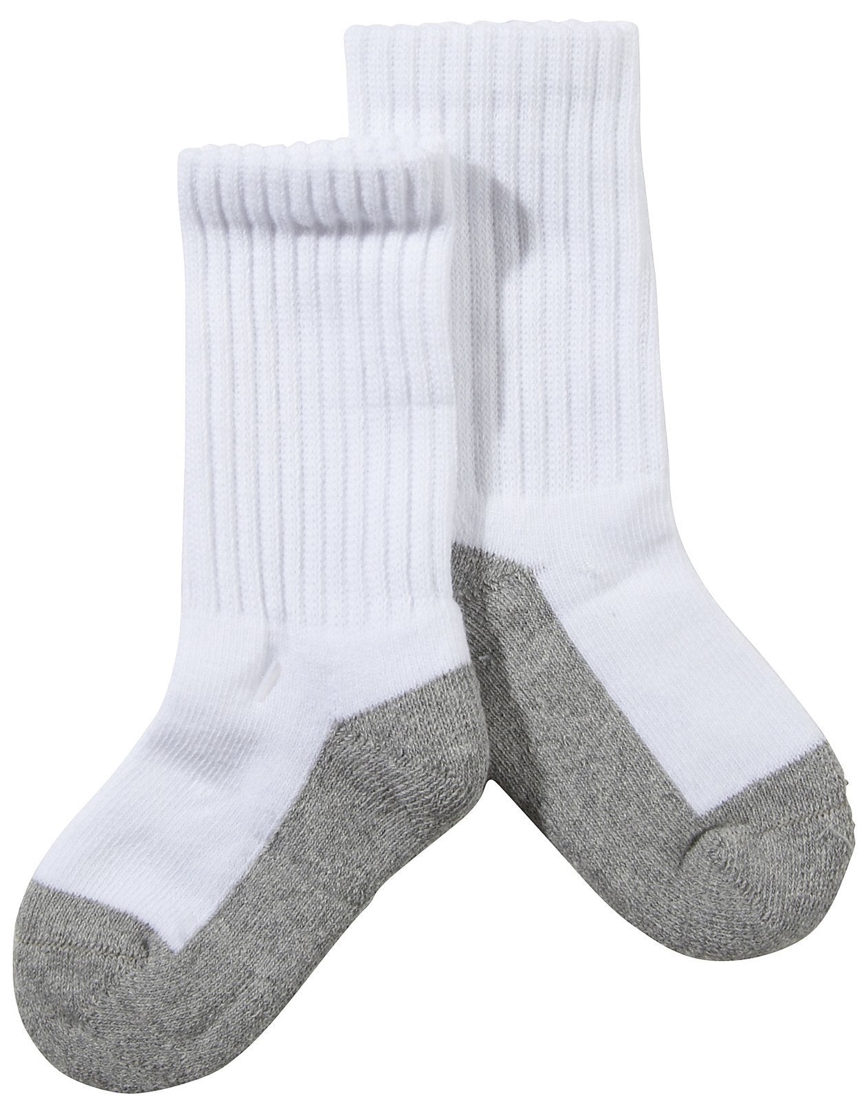 Jefferies Unisex Baby Sport Crew 6 Pk - White/Gry - 5-6.5