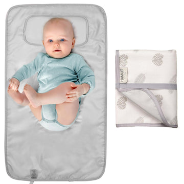 Hamur Home Portable Baby Changing Pad - Waterproof, Foldable & Lightweight Travel Mat - Soft & Machine Washable Diaper Changer -