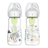 Dr Brownas Natural Flowa Anti-Colic Options+A Wide-Neck Baby Bottle Designer Edition Bottles, Ocean Decos, 9 Oz270 Ml, Level 1 N