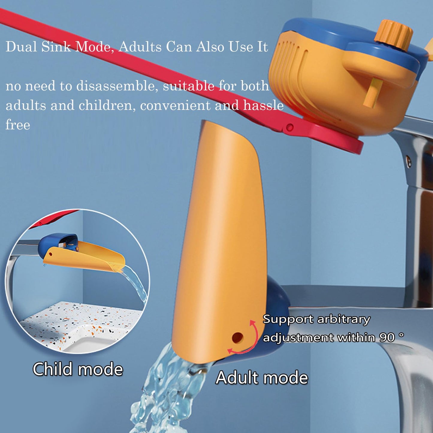Faucet Handle Extender Set, Faucet Extender For Kids Child Sink Extender Kids Hand Wash Helper Faucet Extender For Bathroom Sink