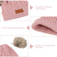 Century Star Baby Girl Hats Winter Cute Baby Beanies For Girls Boys Knit Baby Hats Warm Infant Toddler Hat Pom Pom Caps 1Pc Dark
