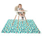 Joyo Roy 135X140 Cm Baby Floor Mat Splat Mat High Chair Mat Waterproof Mat Play Mat For Toddlers Splat Mat For Under High Chair