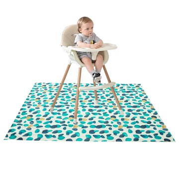 Joyo Roy 135X140 Cm Baby Floor Mat Splat Mat High Chair Mat Waterproof Mat Play Mat For Toddlers Splat Mat For Under High Chair