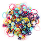 100Pcs Mix Colors Girl'S Elastic Hair Ties Soft Rubber Bands Hair Bands Holders Pigtails Hair Accessories For Girls Infants Todd