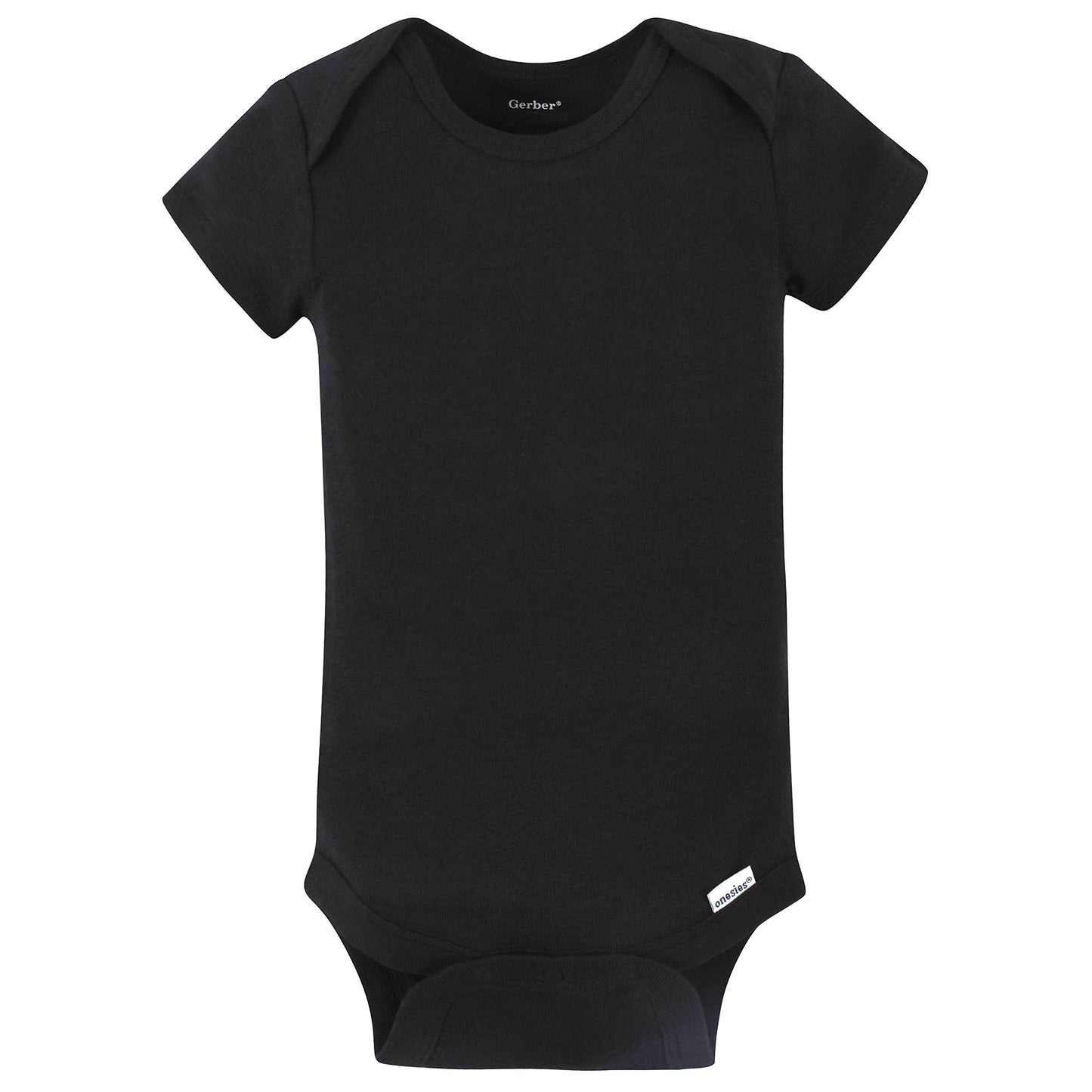 Gerber Baby Boys' 4-Pack Short Sleeve Onesies Bodysuits, Dino Grey, 0-3 Months
