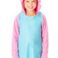 Intimo Dreamworks Trolls Movie Girls' Poppy Character Hooded Costume Nightgown Sleep Shirt (7/8) Multicolored